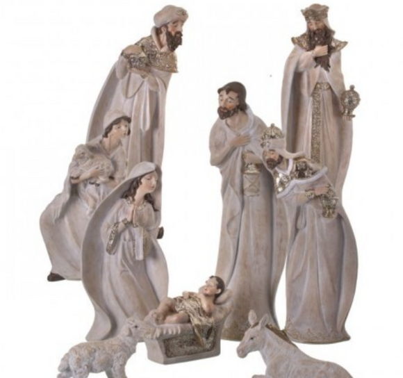 Gold Nativity Set