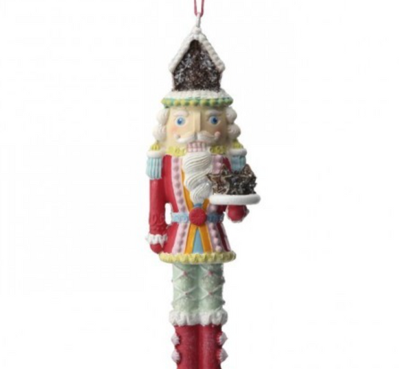 Resin Candy Nutcracker Ornament