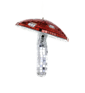 Red Disco Mushroom Ornament