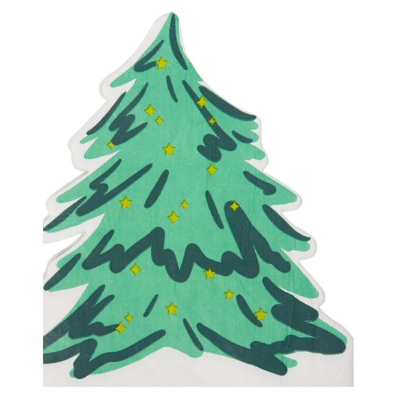 Holiday Trees Diecut Napkins