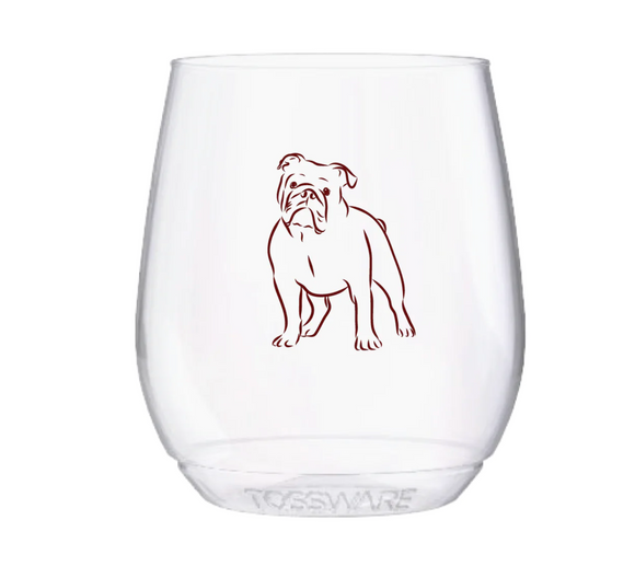 Bully Outline Shatterproof Wine Glasses