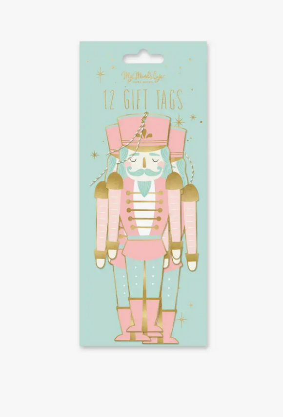 Pink Nutcracker Over-Sized Gift Tags