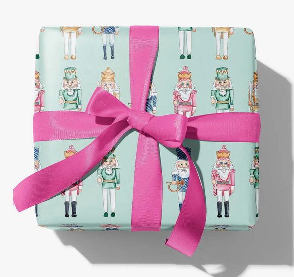 Mint Nutcracker Gift Wrap