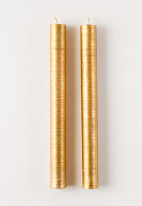 Goldleaf Taper Candle Pair