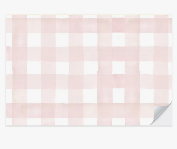 Blush Gingham Placemat Pad