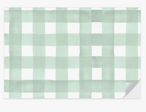 Green Gingham Placemat Pad