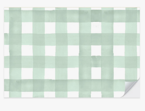 Green Gingham Placemat Pad