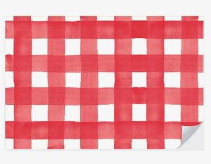 Red Gingham Placemat Pad