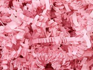 Pink Crinkle Cut Shredded Paper - 8 oz Bag