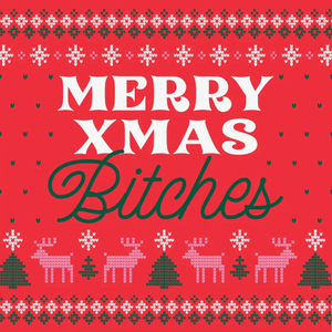 Merry Xmas Bitches Beverage Napkins