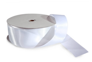 White Double Faced Satin Ribbon - 1-1/2