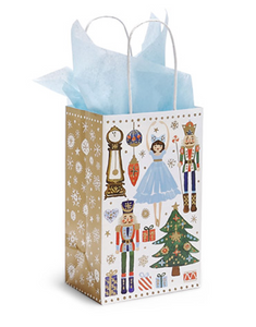 Nutcracker Dance Paper Gift Bag - Rose