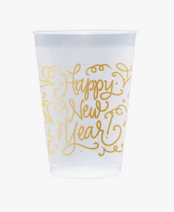 Happy New Year Shatterproof Cups