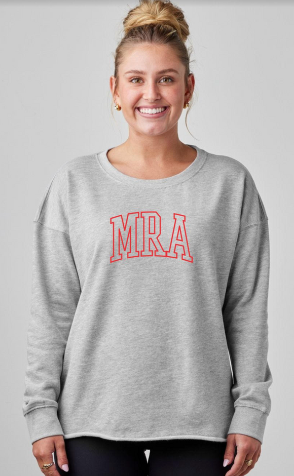 MRA Sweatshirt - Grey w/ Red Embroidery