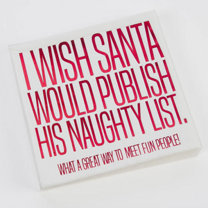 Publish His Naughty List Beverage Napkins