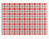 White/Red/Green Plaid Placemats