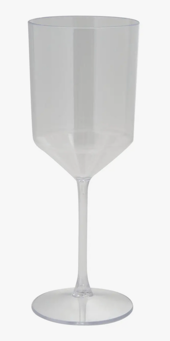 Upscale Clear Plastic Wine Cups