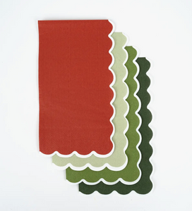 Holiday Scalloped Guest Towels