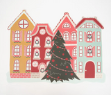 Holiday Village Paper Placemats