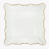 Chateau Square Serving Platter - Clear/Gold