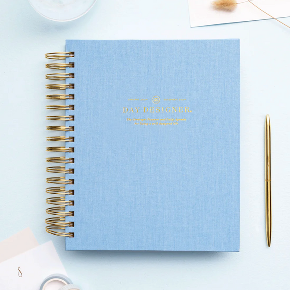 2024 Daily Planner: Chambray Bookcloth