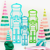 Acrylic Nutcracker Set - Green & Blue