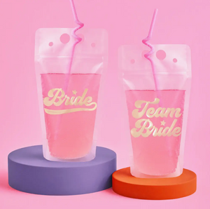 Team Bride Drink Pouches