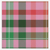 Red/Pink/Green Plaid Beverage Napkins