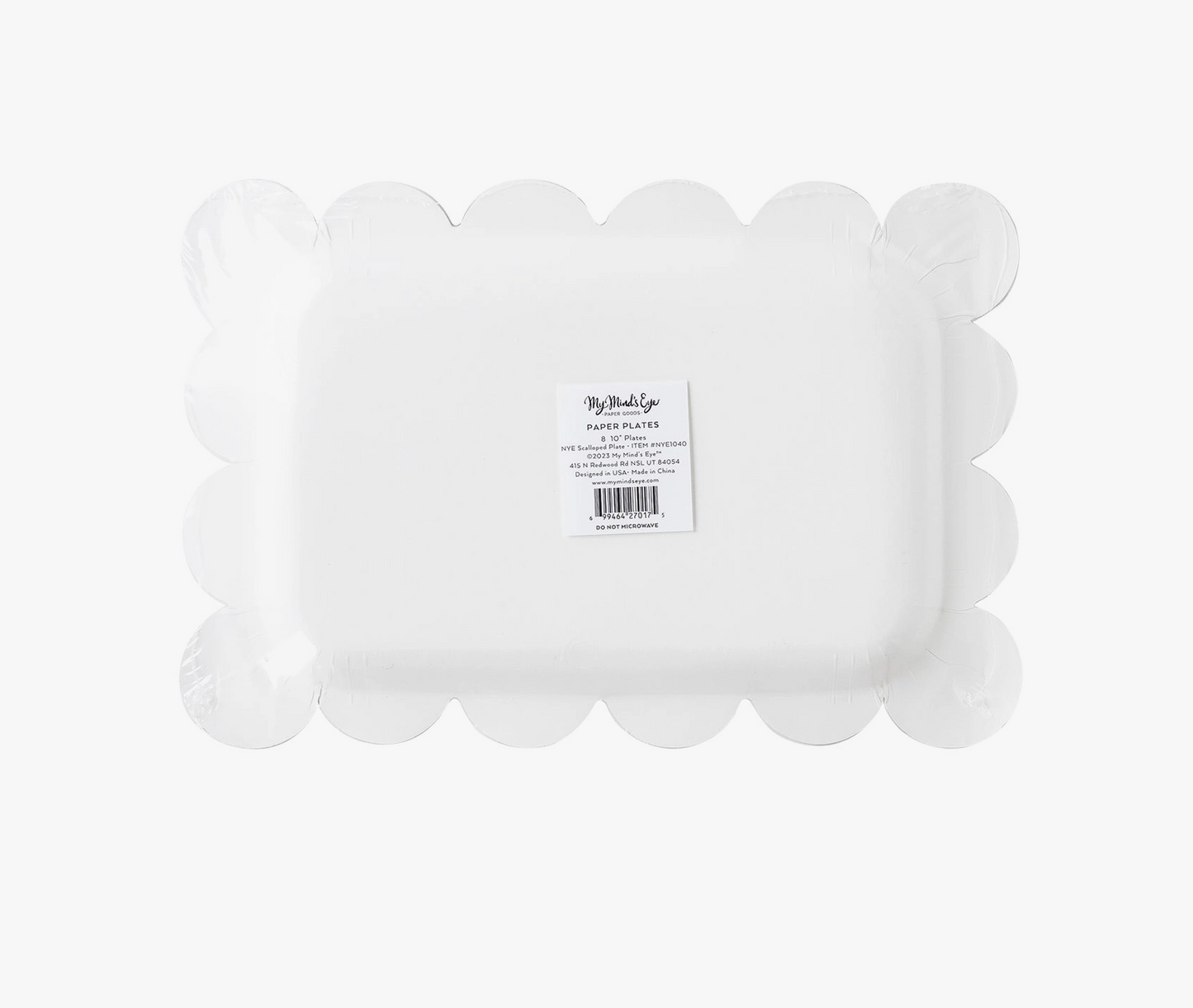 NYE Scalloped Dinner Plates