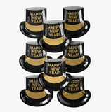 Happy New Year Hat Diecut Plates