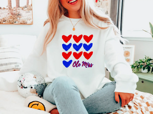 Ole Miss Heart Gilden Sweatshirt