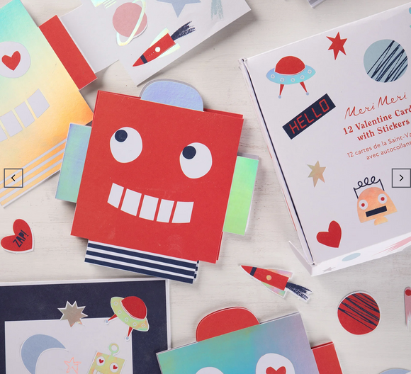 Robot Valentine Cards & Stickers
