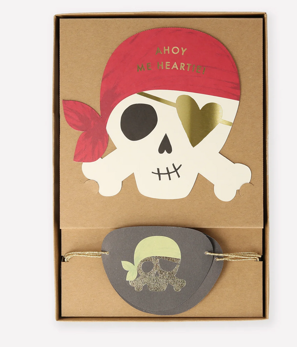 Pirate Valentine Cards Set