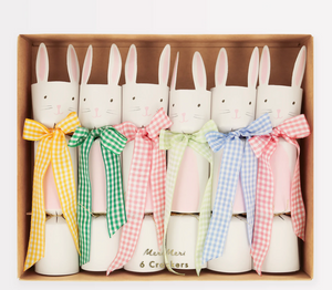 Gingham Bow Bunny Crackers