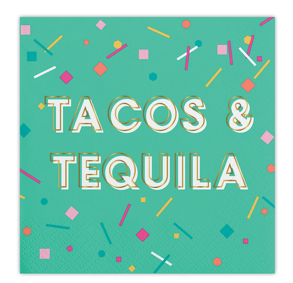 Tacos and Tequila Beverage Napkins