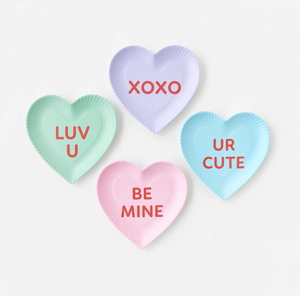 Conversation Heart Melamine Plate