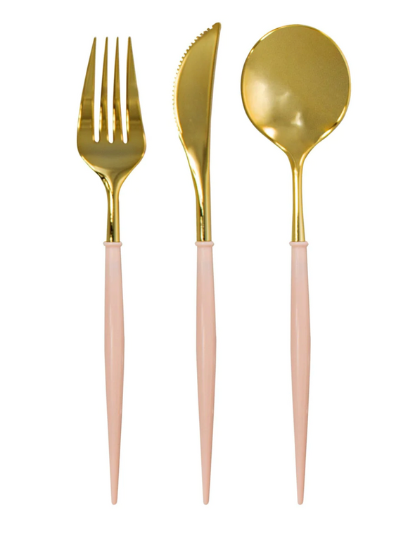 Bella Cutlery - Gold/Blush Handle