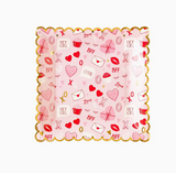 Valentine Scatter Square Dinner Plates