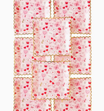 Valentine Scatter Square Dinner Plates