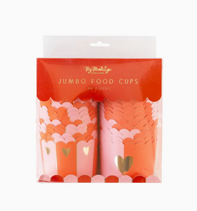 Jumbo Gold Half Heart Baking/Food Cups