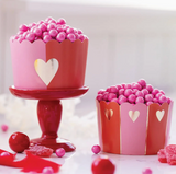 Jumbo Gold Half Heart Baking/Food Cups