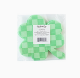 Checkered Shamrock Diecut Napkins