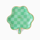 Checkered Shamrock Diecut Plates