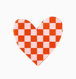 Checkered Heart Diecut Napkins