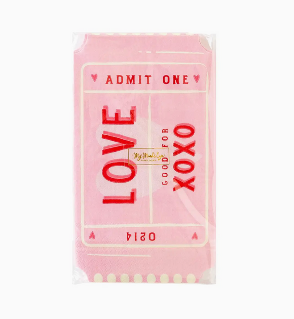 Love Ticket Diecut Napkins