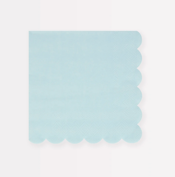 Summer Sky Blue Beverage Napkins