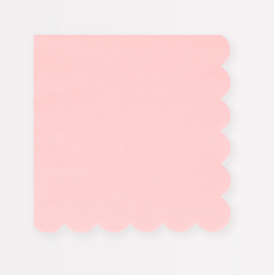 Cotton Candy Pink Beverage Napkins