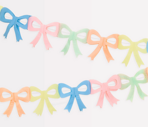 Tissue Paper Bow Garland