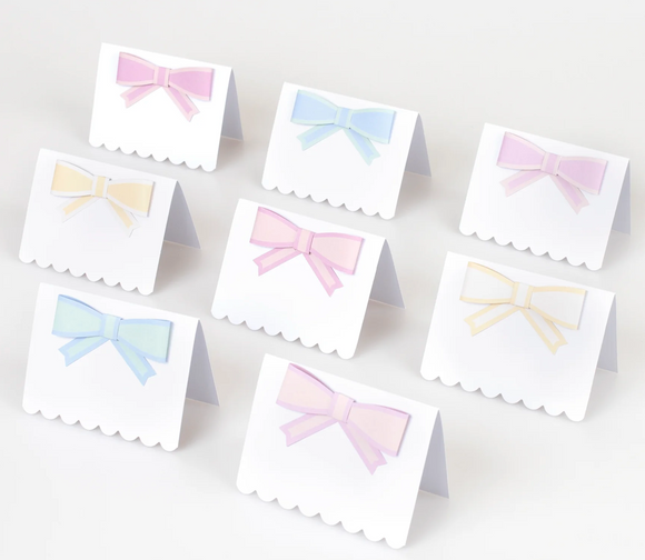 Pastel Bow Place Cards