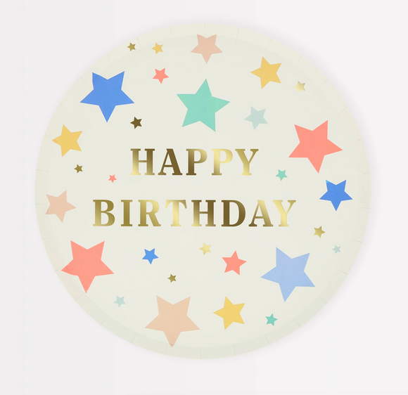 Happy Birthday Stars Side Plates